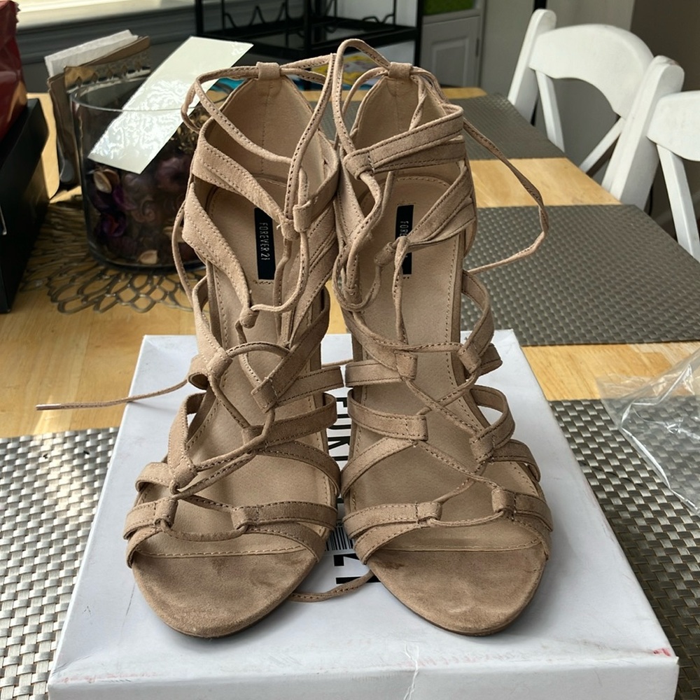 Forever 21 strappy high heel stiletto